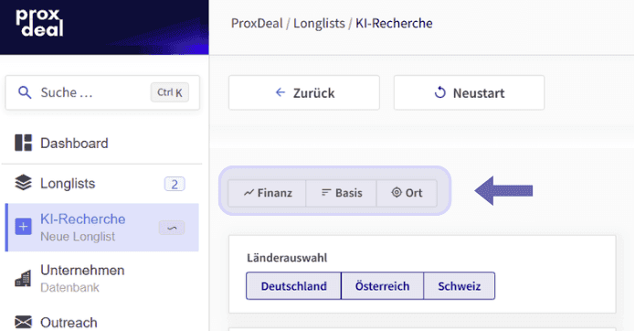 Bild aus Artikel: Sell-Side-Longlists erstellen